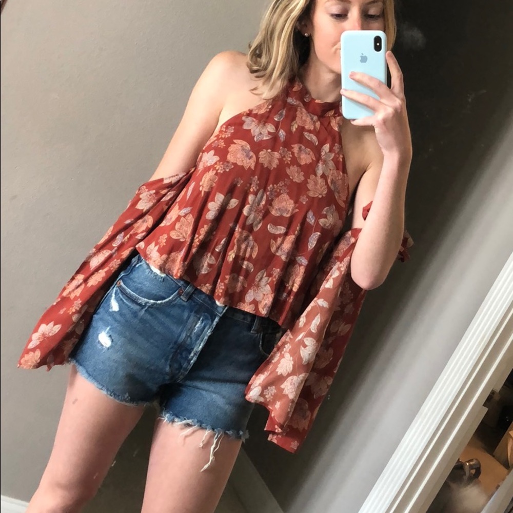 Ale by Alessandra Off shoulder baggy sleeve top